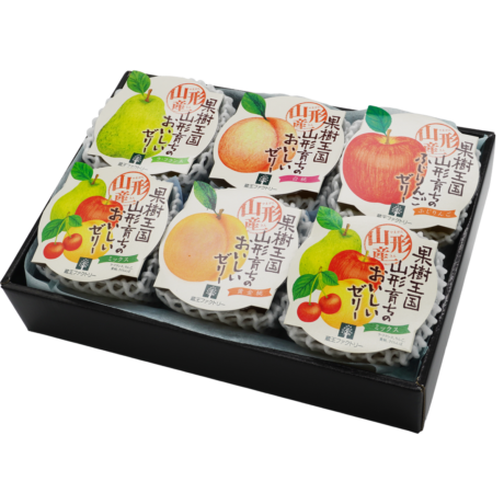【山のしらべ】果樹王国のおいしいゼリー(化粧箱) 6個入