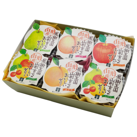 【山のしらべ】果樹王国のおいしいゼリー(トレー) 6個入